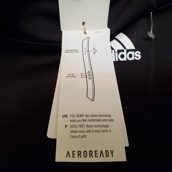 Adidas Aeroready Biker Shorts Cycle 1/2 Tights Primegreen 3 Stripe - Picture 7 of 8